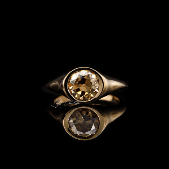 Amelia · Vintage Champagne Lab-Grown Diamond Ring